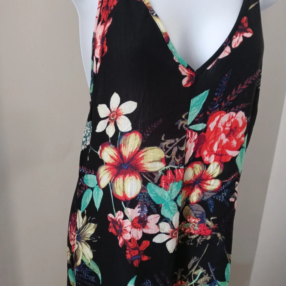 Love Culture Floral Multi Color Romper Jumpsuit 1pc - Picture 3 of 7